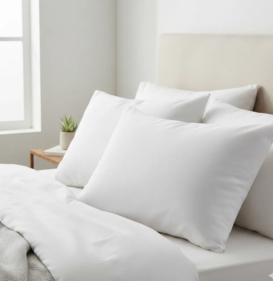 Fundas de almohada Algodón Organico  (blanco)